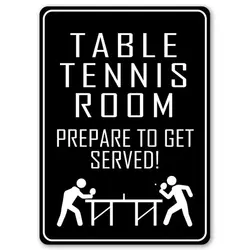 Table Tennis Humor Sign, Game Room Decor, Table Tennis Gift, Table Tennis Sign, Funny Game Room Gift, Games Bar Pub Club Cafe Ho