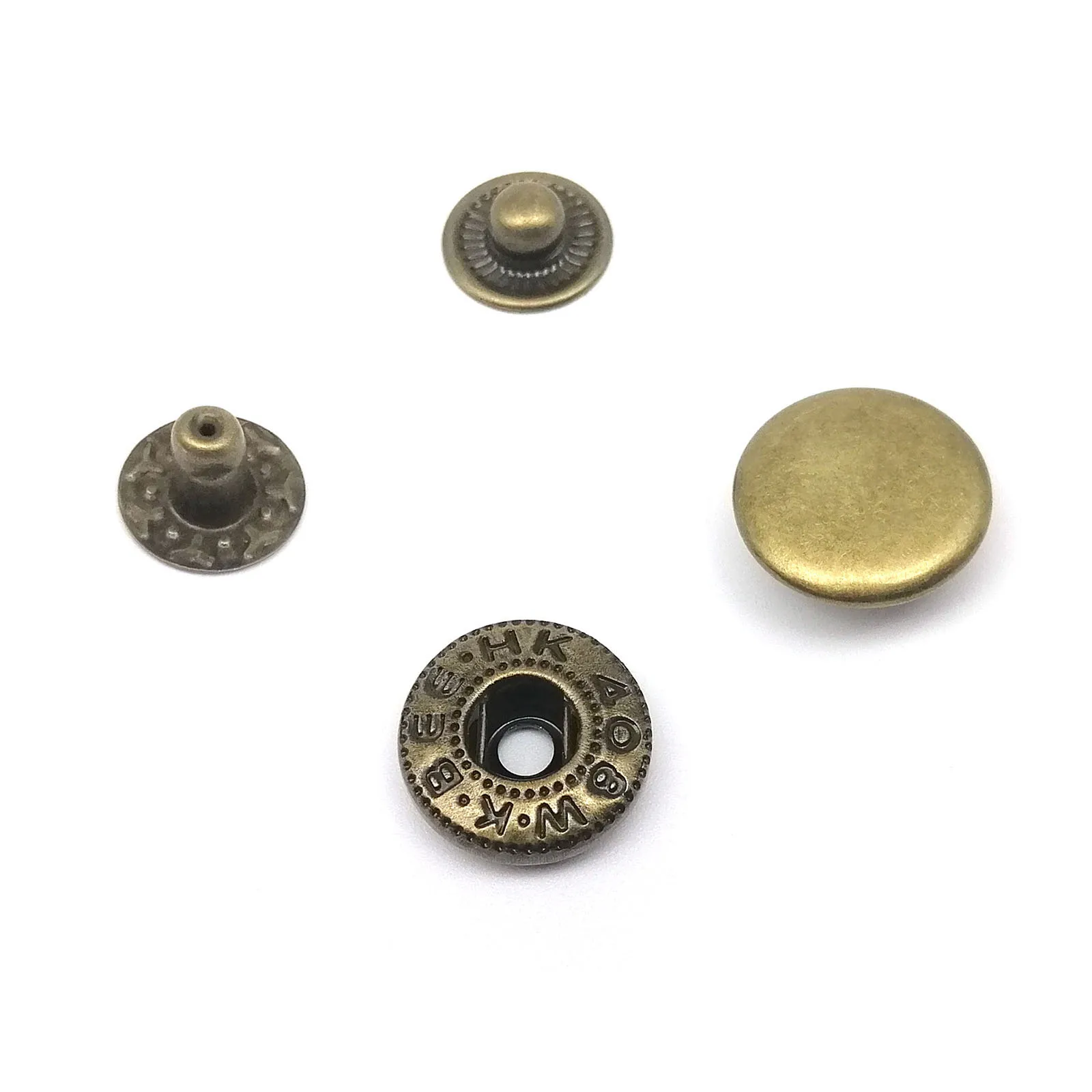50er Set # 633 655 831 201 10/12/15 mm Metall ohne Nähen Druckverschluss Popper Druckknopf für Ledertasche Kleidung Jacke Mantel Reparaturwerkzeug – Detail 17