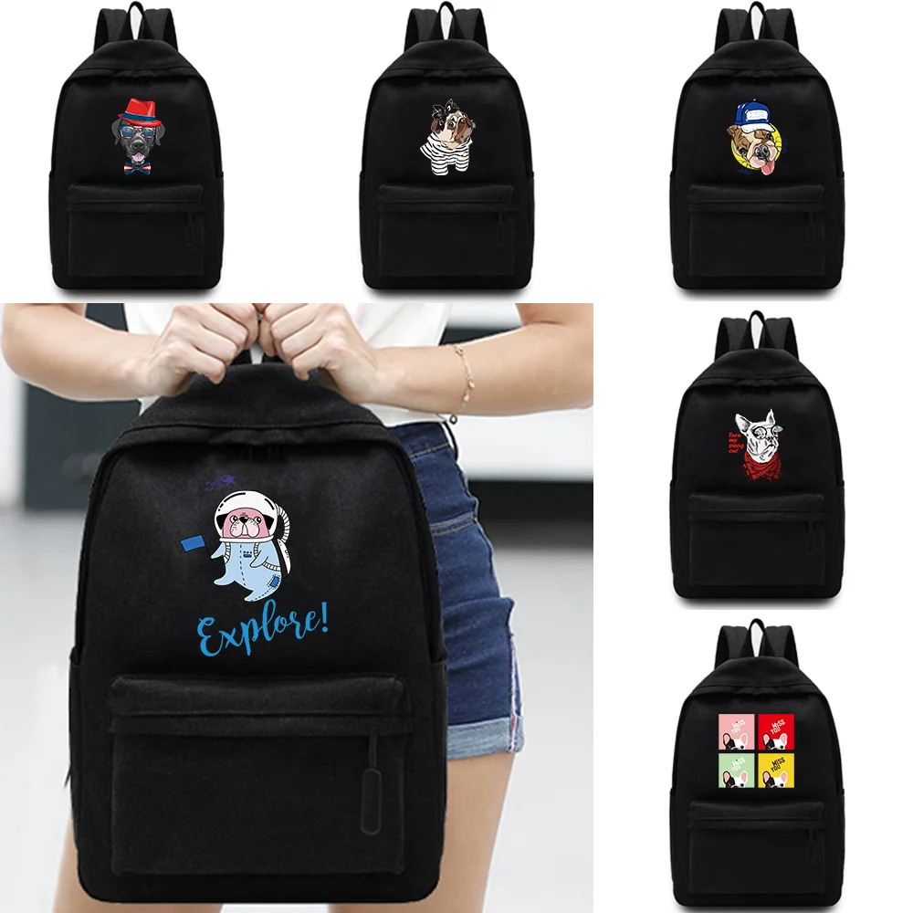 

Dog Printed Leisure Backpack Laptop Backpack Fashion Simple Unisex Multifunctional Sports Bag.