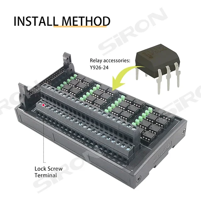 SiRON Y319 Acoplamento Ótico de Entrada e Saída, Tipo de Isolamento, 32 bits, Relé de Estado Sólido DC