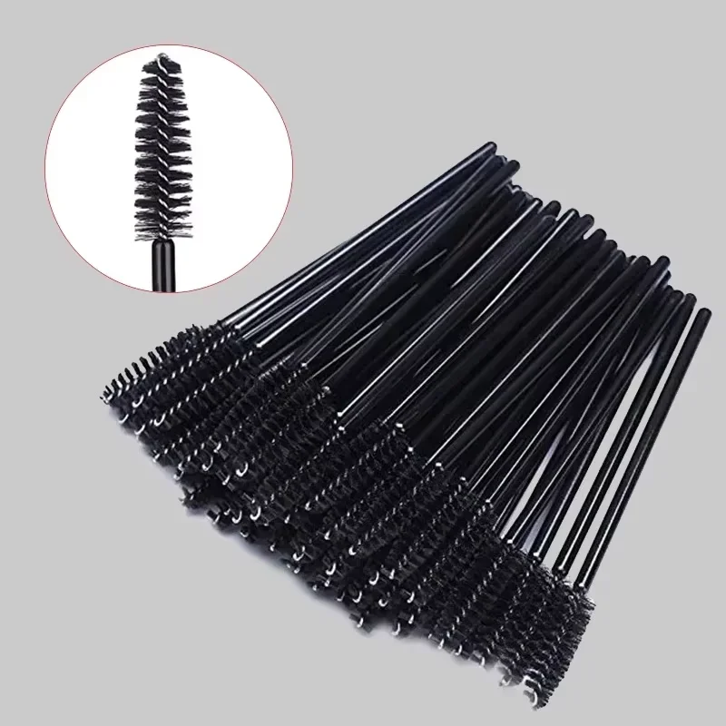 50 Stuks Wegwerp Makeup Tools Wimper Borstels Wimpers Extension Tools Wenkbrauw Borstel Mascara Wands Applicator Spoolers