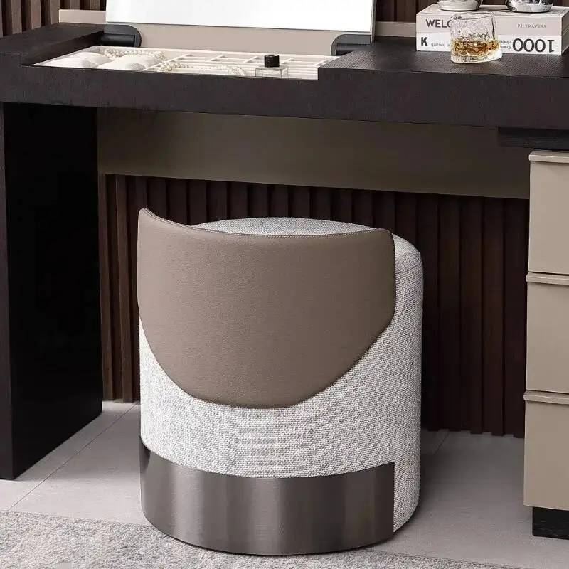 Italian Minimalist Dressing Stools Modern Special Round Sense Designer Ottomans Hotel Restaurant Living Furniture Taburetek XYDZ