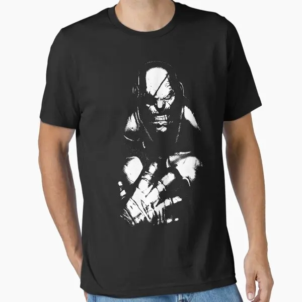 Classic Japanese Game T-shirt with Thai fighter Sagat Print, Made of Pure Cotton, Short-sleeved, Round-neck Top