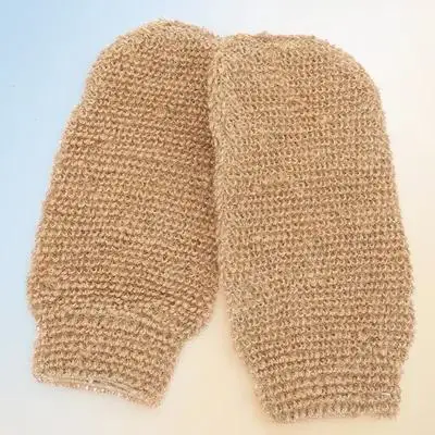 

2Pcs Body Washing Gloves Natural Jute Exfoliating Bath Gloves for Deep Clean Dirt Removal Shower Rubbing Towels