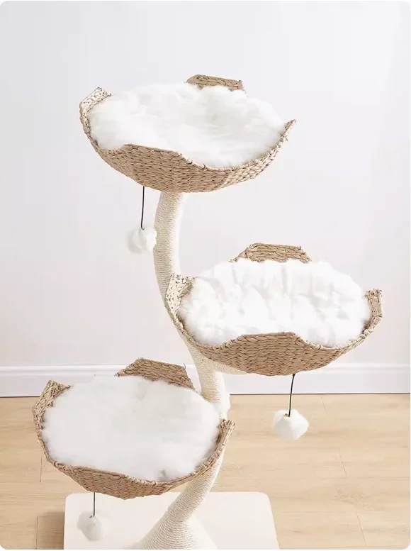 Unique luxury modern cat tree tower large size cat scratching tree