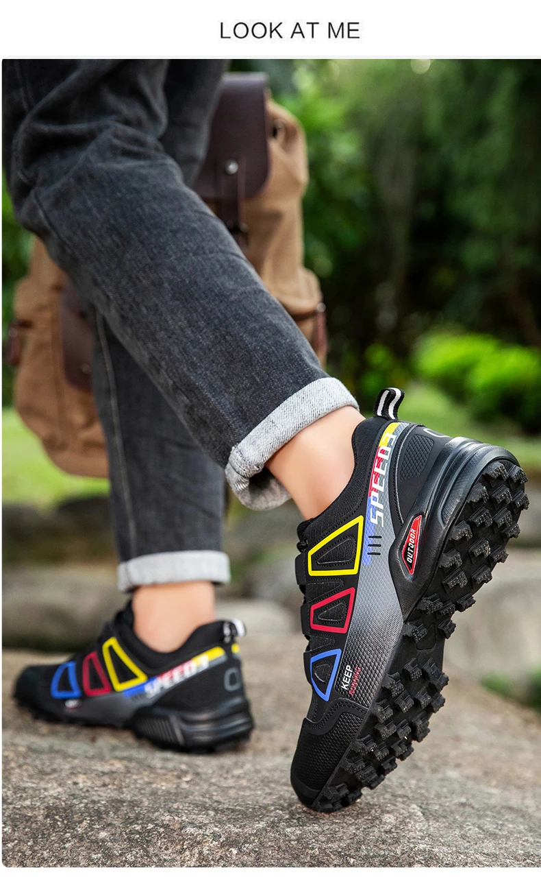 Herren-Campingschuhe, wasserdicht, rutschfest, für jedes Gelände, Sportschuhe, Outdoor-Radschuhe, Wandern, Jagd, taktische Trainingsschuhe – Detail 26