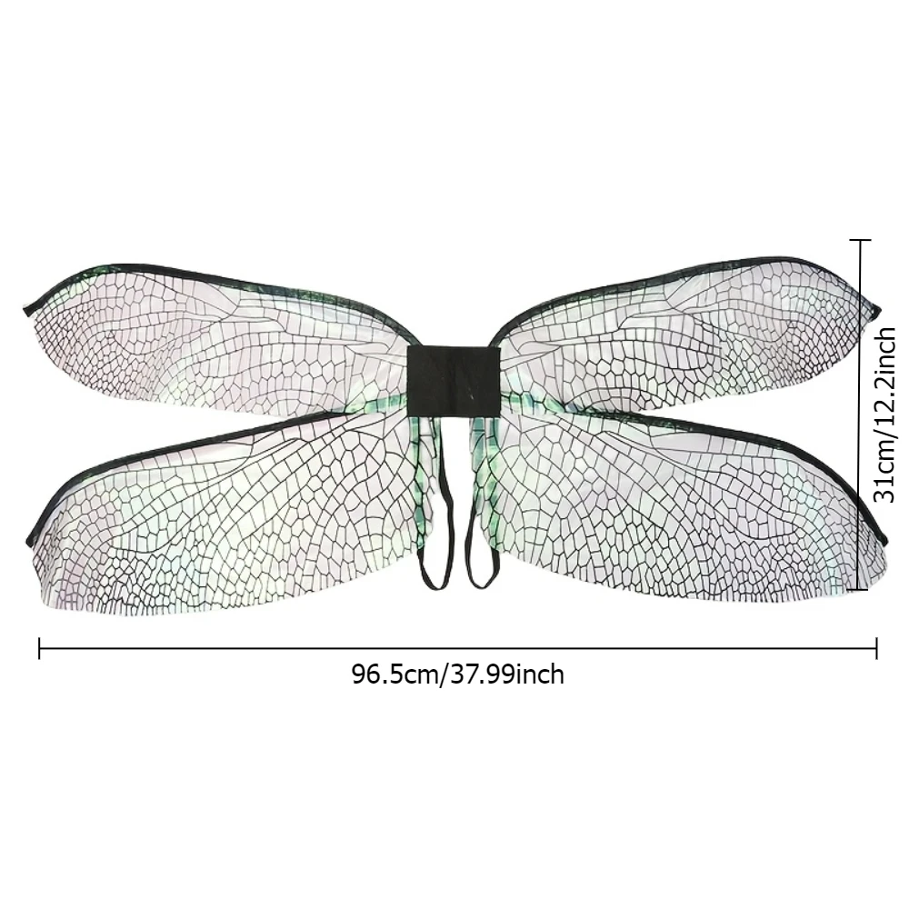 زي جناح اليعسوب الكبير للبالغين، أنيق ورقيق للمهرجانات التنكرية والحفلات، هدية مثالية لعشاق