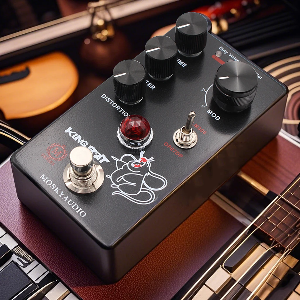 

MOSKY King Rat гитарные эффекты 4 селекторные кнопки для гитары бас Overdue аксессуары пушистые эффекты для электрогитары