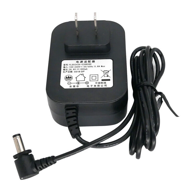 For Shark Vacuum Cleaner AC Adapter Wall Charger YLS0243A-C288080 28.8V 800mA Power Supply 5.5*2.1mm