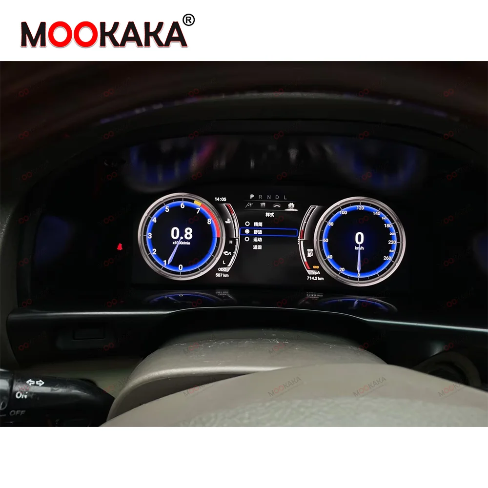 Car Digital Cluster Panel for Lexus GX470 2002-2007 Dashboard Instrument LCD Virtual Cockpit Meter Speedometer Odometer