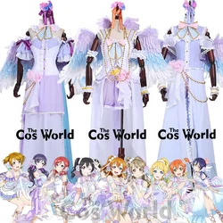 Love Live Awakened White Day Angel Honoka Kousaka Kotori Minami Umi Sonoda Eli Ayase Outfits Customizable Anime Cosplay Costumes