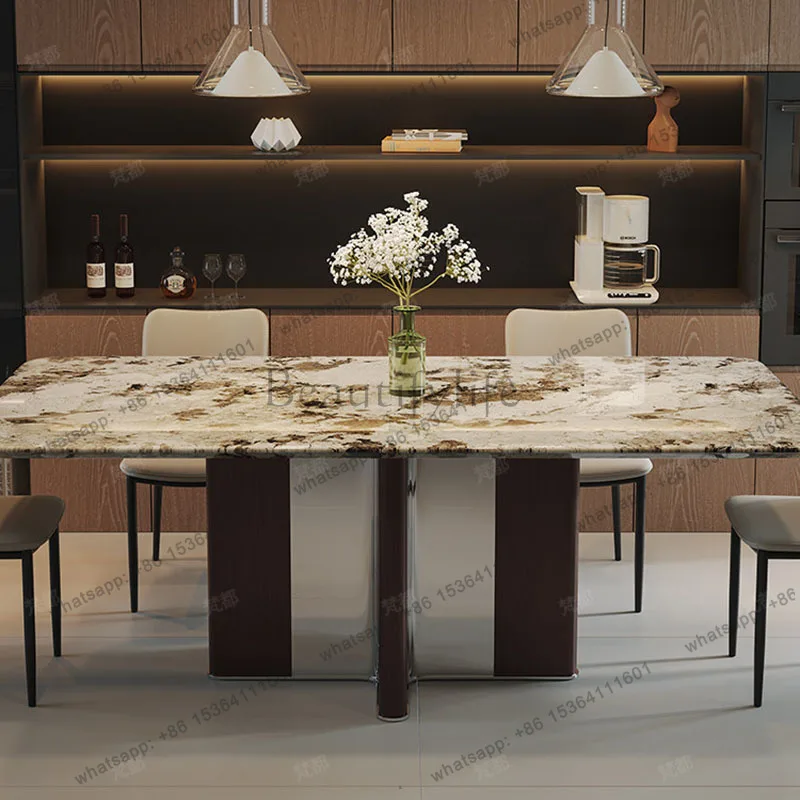 FG Restaurant Coffee Dining Table Chairs Center Marble Kitchen Gaming Dining Table Lounge Designer Muebles Living Room Furniture