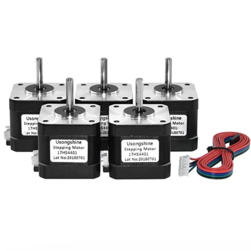 Nema 17 Stepper Motor 38mm  1.5a 12v 42bygh 4-lead Stepper Motor 17hs4401-d 40n.cm For Reprap 3d Printer 42