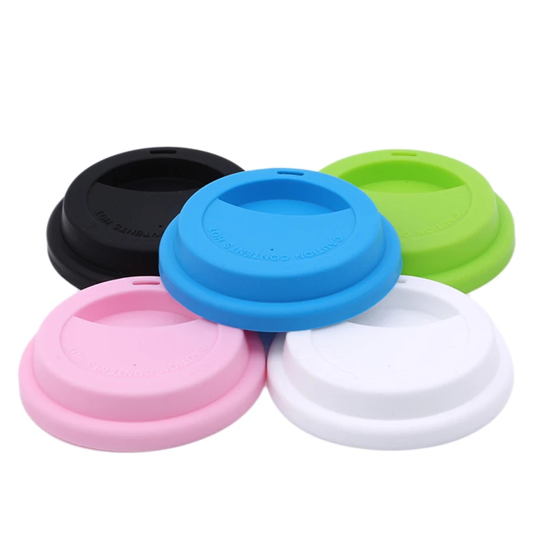 Silicone Insulation Leakproof Cup Lid Heat Resistant Anti-Dust Mug Cover Kitchen Tea Coffee Sealing Lid Caps Accessories