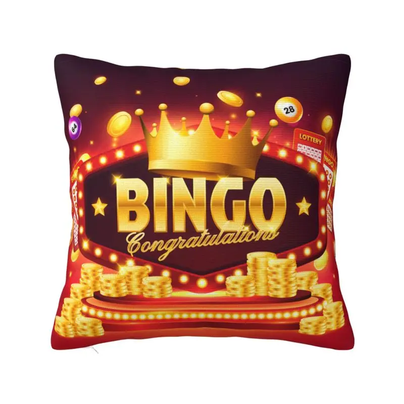 Bingo Game Play Lover Throw Pillow Covers Living Room Decoration 3D Print Sofa Cushion Cover Polyester  Pillowslip Dakimakura