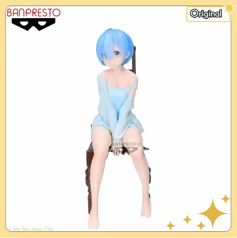 

In Stock Original BANDAI BANPRESTO Relax Time Re: Life A Different World From Zero Remu Animation Figures Model Collection Toys