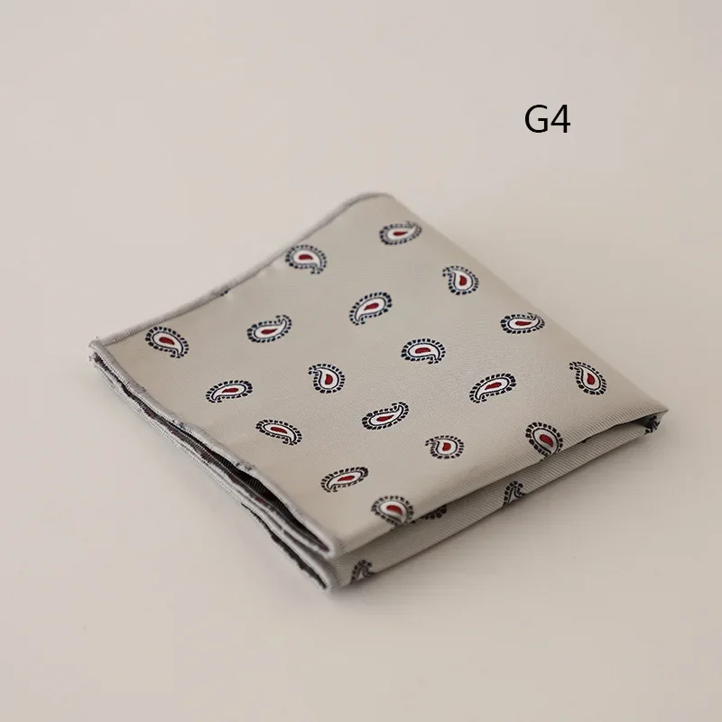 5pcs New Polka Dot Striped Suit Accessories French Men's Pocket Towel Square Chest Towel Jacquard Wedding Suit Party Decoration