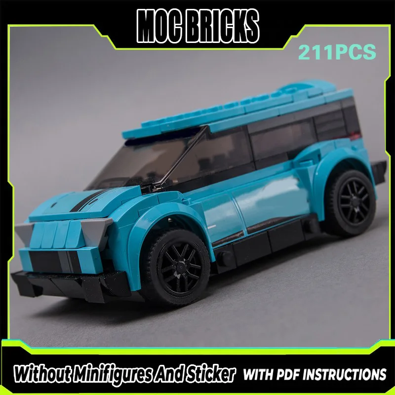 

Speed Racing Car Model MOC Building Bricks Family Small Van Modular Technology Gifts Holiday Assemble Children Toys Suit