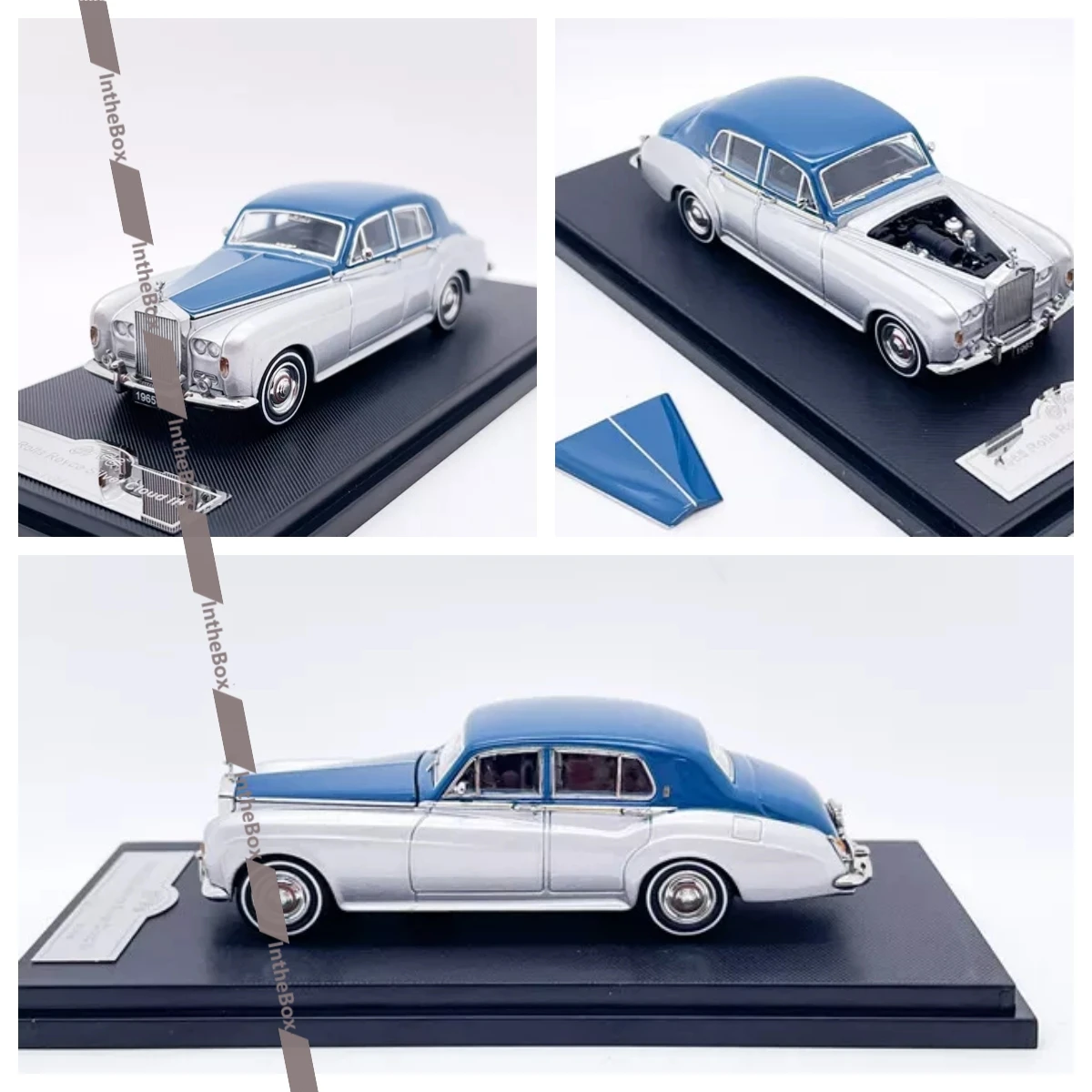 GFCC 1:64 1965 Silver Cloud Silver Blue  Diecast Model Car