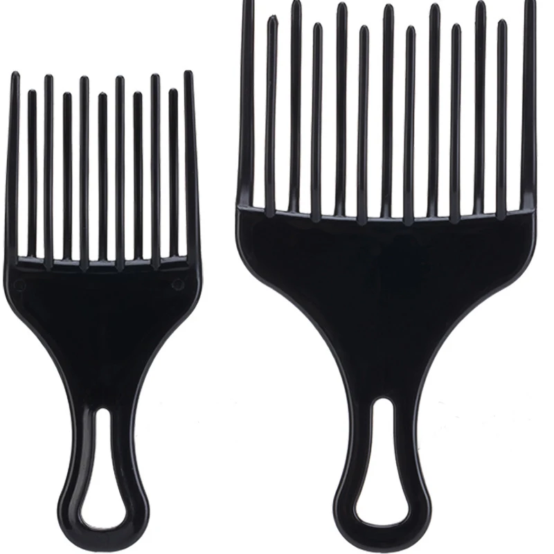 

Dye Hair Comb Longerbristle Plastic Handle Hair Styler Pick Black Men Barber Pick Comb For Salon Shop Dye hair tool