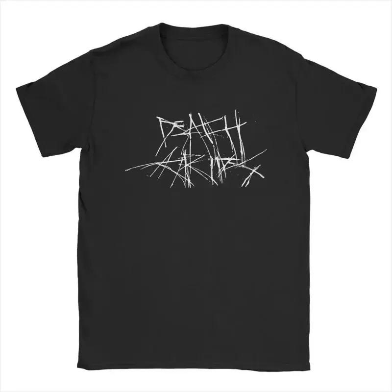 Death Grips Scratch Logo T Shirt Men's Cotton Vintage Crewneck Sh
