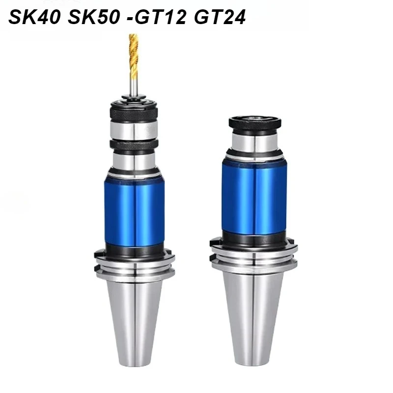 

SK30 SK40 SK50 JT40 JT50 DIN69871 GT GT12 Телескопический держатель инструмента для нарезания резьбы M2-M30 Цанговый патрон для метчика Держатель инструмента для защиты от перегрузки