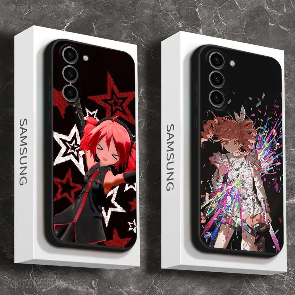 Get To Me K-Kasane T-Teto For Samsung Galaxy A 73,72,51,53,52,71,22,5G,Note,J7,8,9 Soft Black Cover Phone Case