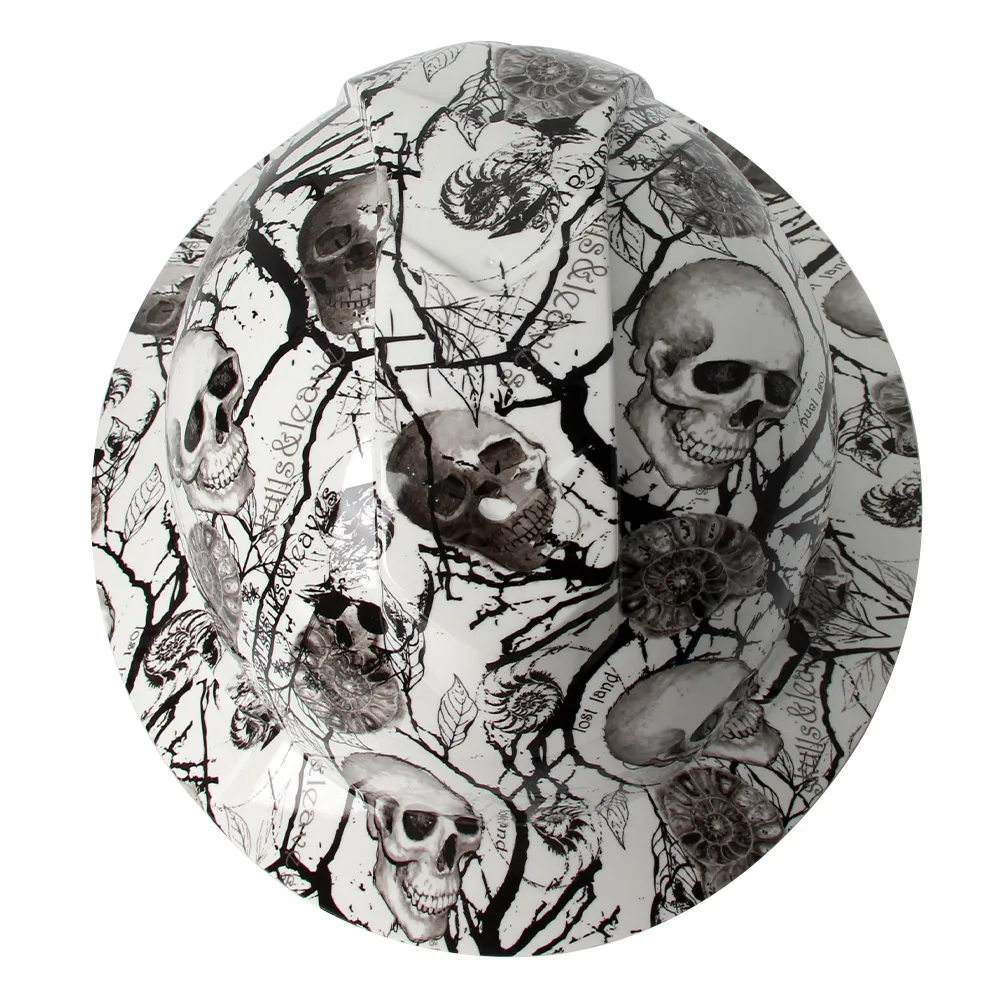 Carbon Fiber Skeleton Pattern Full Brim Hard Hat For Engineer Construction Safety Helmet ABS Adjustable ANSI Hard Hat Protection