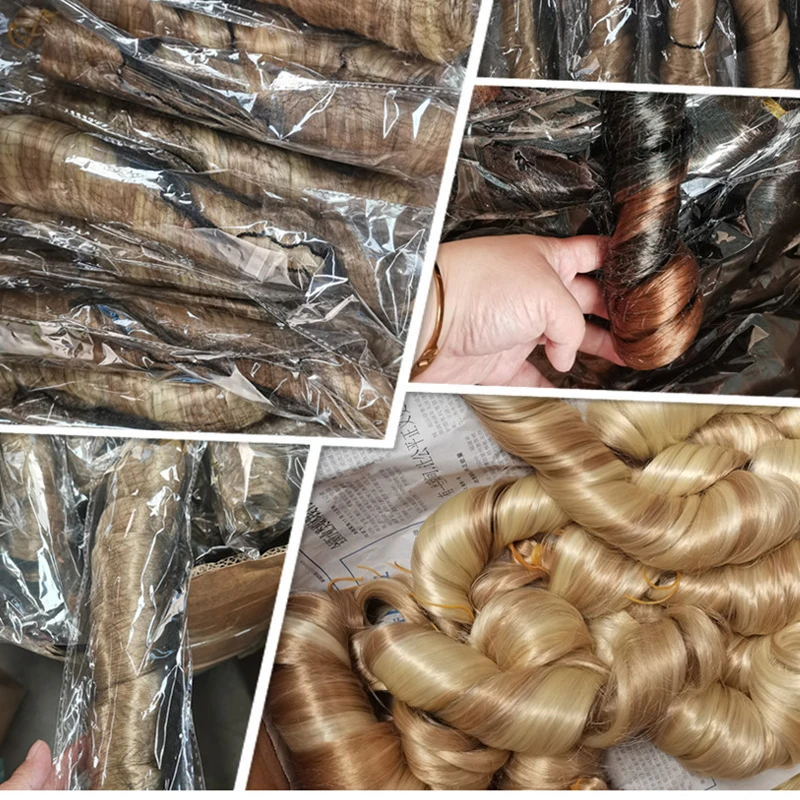 Extensiones de cabello trenzado rizado francés sintético a granel, trenzas de ganchillo de 22 pulgadas, onda suelta de alta temperatura