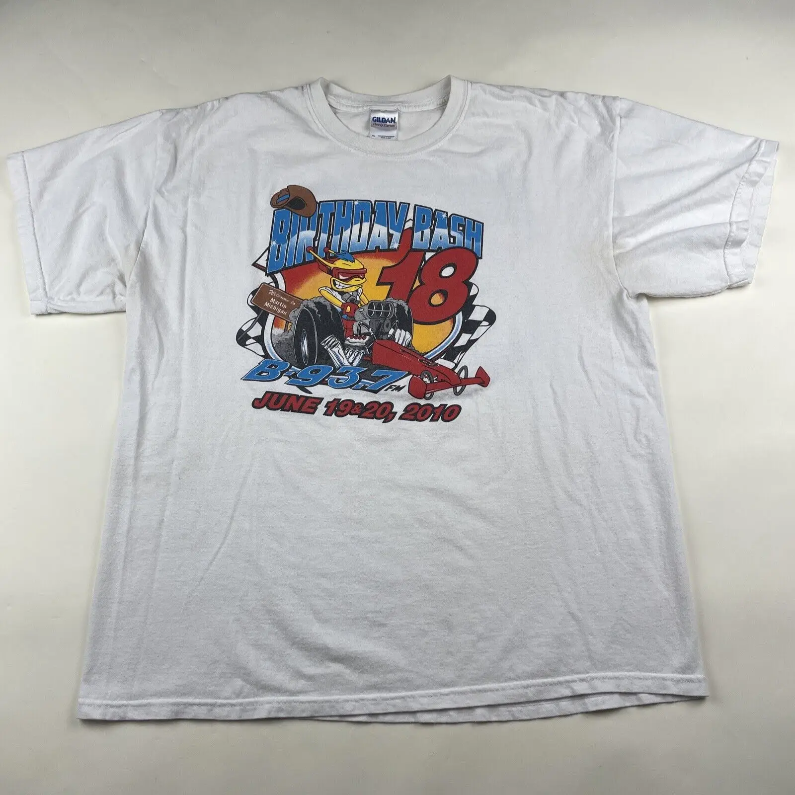 Vintage Birthday Bash 18 B 93 7Fm T Shirt June 19 20 2010 White Xl