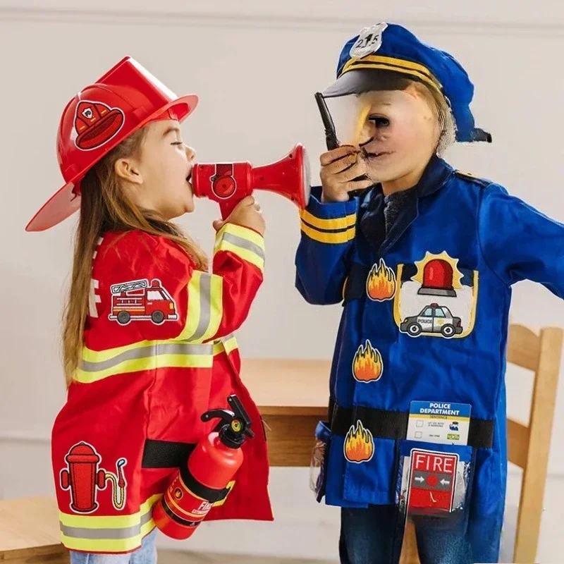 Fire Awareness Education Embroidery Cloth Sticker Fire Truck Cute Firefighter Alarm Computer Embroidery Chapter Boy