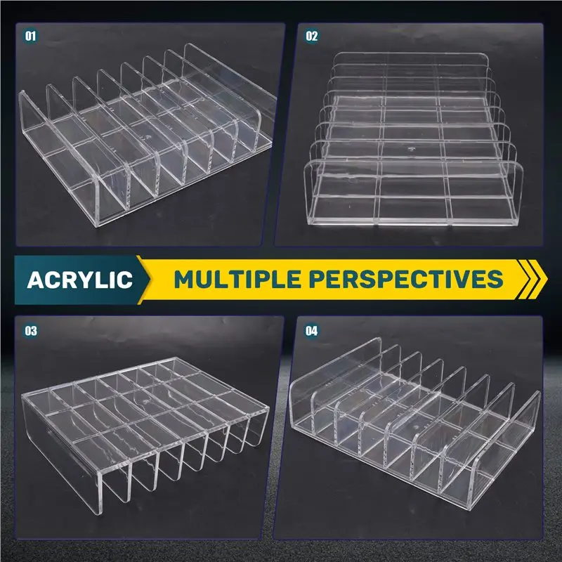 New-CD/DVD Storage Rack Transparent Organizer Stand Display Holder For CD/DVD Holds Multiple Discs view 2