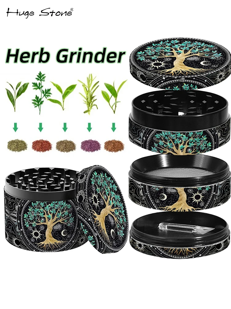 4 Layers 40mm Premium Zinc Alloy Herb Grinder Metal For Kitchen Multifunctional Crusher Grinders Tobacco Smoking Accessories