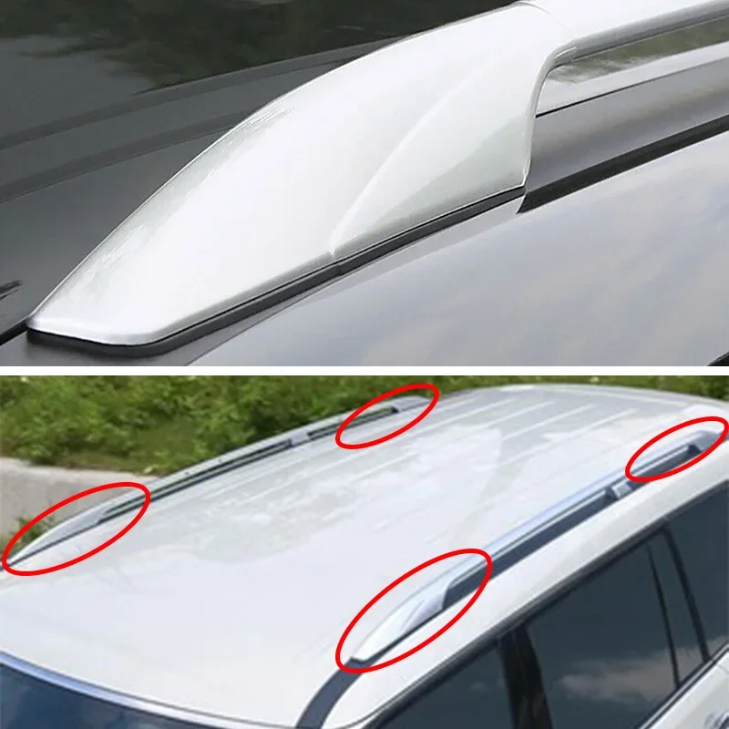 4Pcs/Set Roof Luggage Rack Cover For Nissan Patrol Y62 2010-2018 Roof Rail Rack Leg Protective Shell Replacement Car Accessories