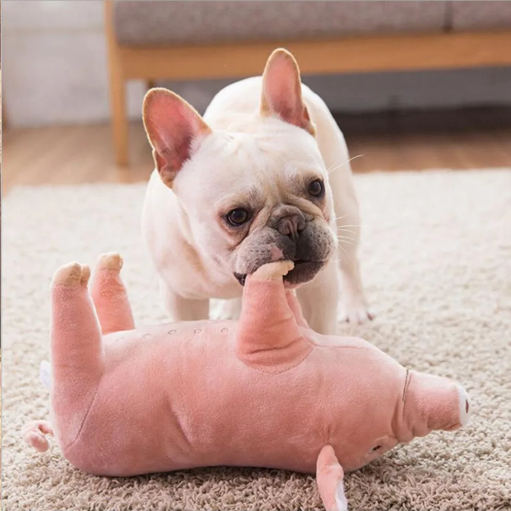 Juguetes de peluche Súper suaves para perro, juguetes duraderos para cachorros, mordedores, lindos y divertidos para dormir