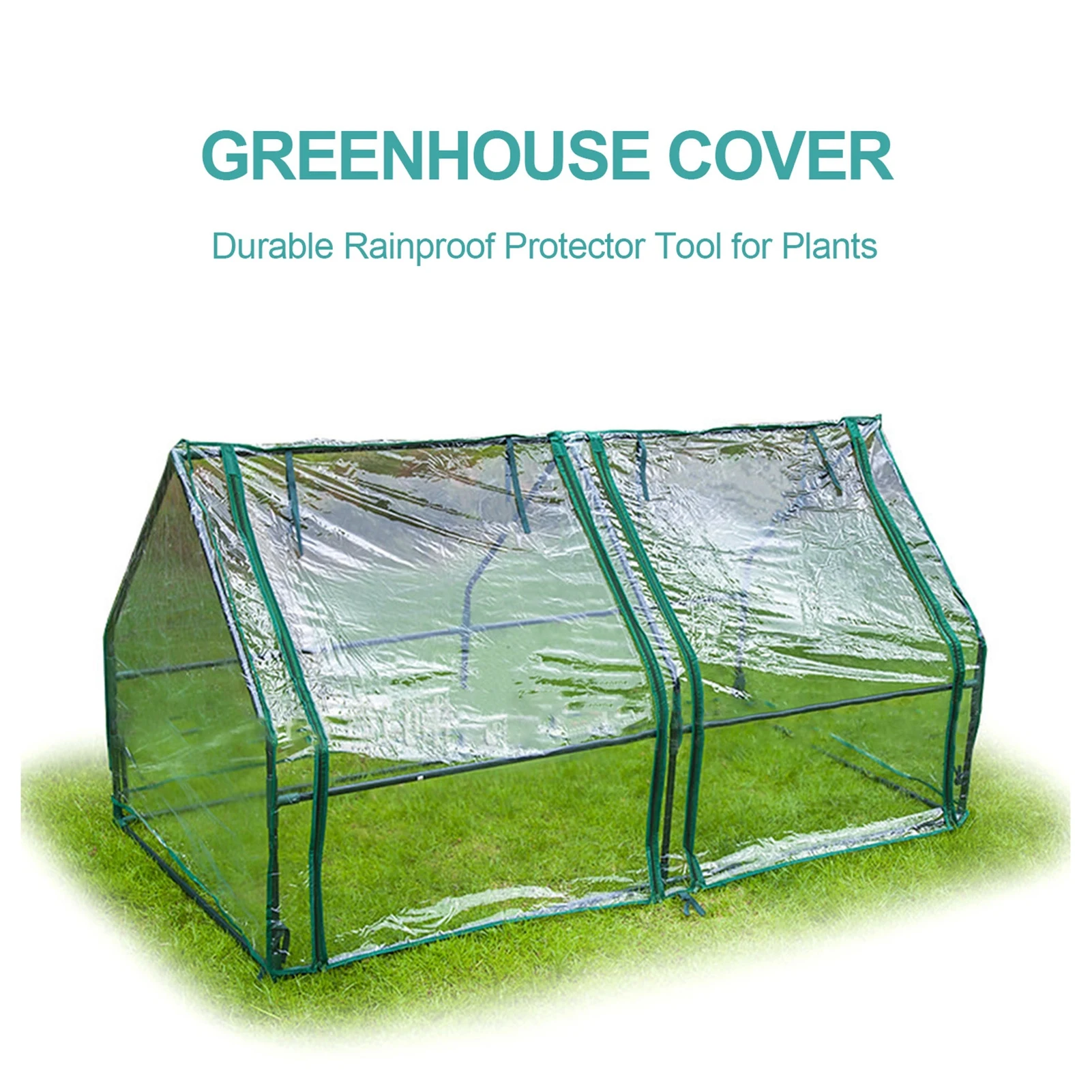 Portable Grow Tunnel Cover Outdoor Green House Grow Tunnel With Roll-Up Doors Antifreeze Portable Greenhouses For Balcony