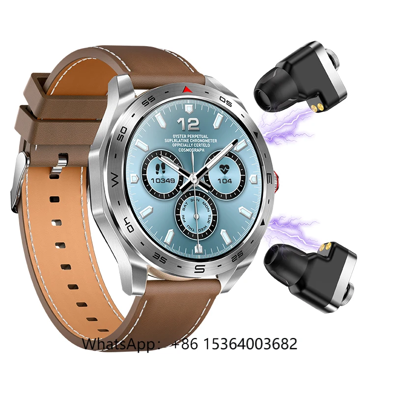 

TJXL-2025 T95 Smartwatch Headphones 2 in 1 Health Monitoring TWS Earbuds Waterproof BT Calling Relojes Headphones Smartwatch fo