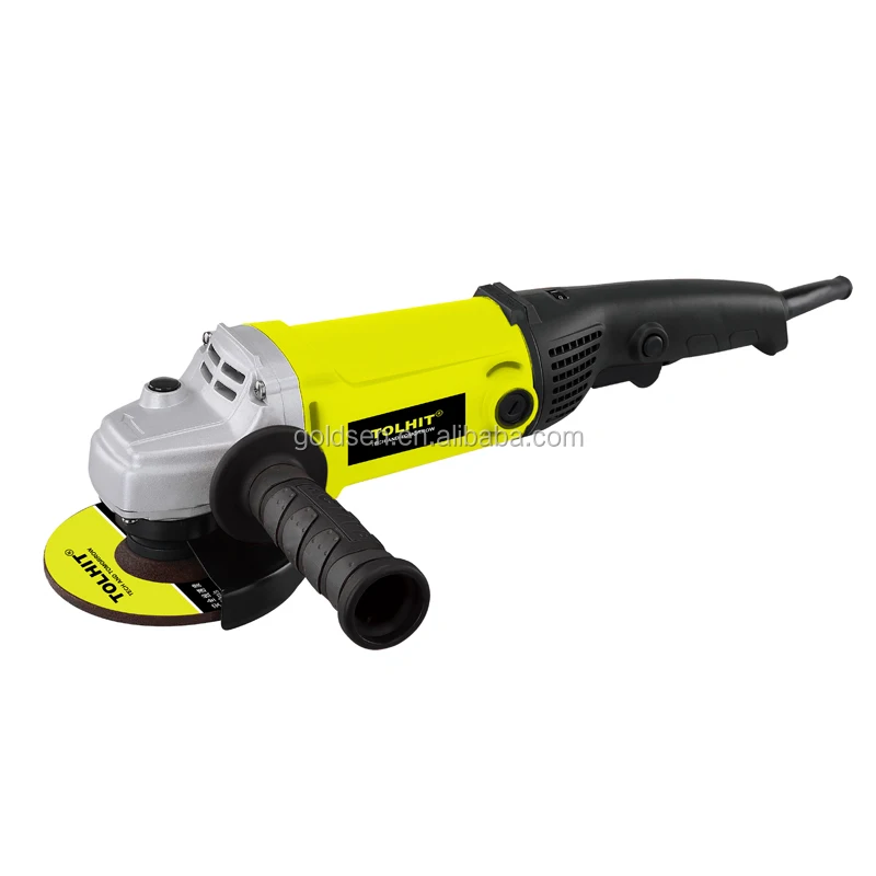 

1200W Mini Electric Angle Grinder High Quality Industrial Power Variable Speed Control 125mm Long Handle Paddle Switch
