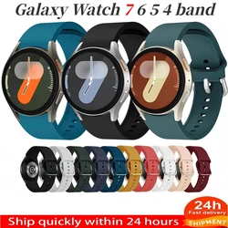 Silicone Strap For Samsung Galaxy Watch 7/6/5/4 44mm 40mm 6-4Classic 47mm 43mm Bracelet Wristband Galaxy Watch 5 Pro 45mm Correa