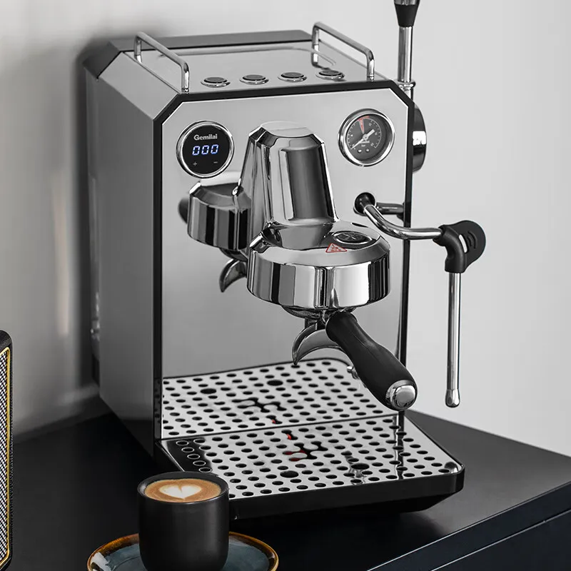 20Bar Italian Espresso Coffee Maker Machine Coffee Grinder Cappuccino Milk Frother Semi-automatic Espresso Machine