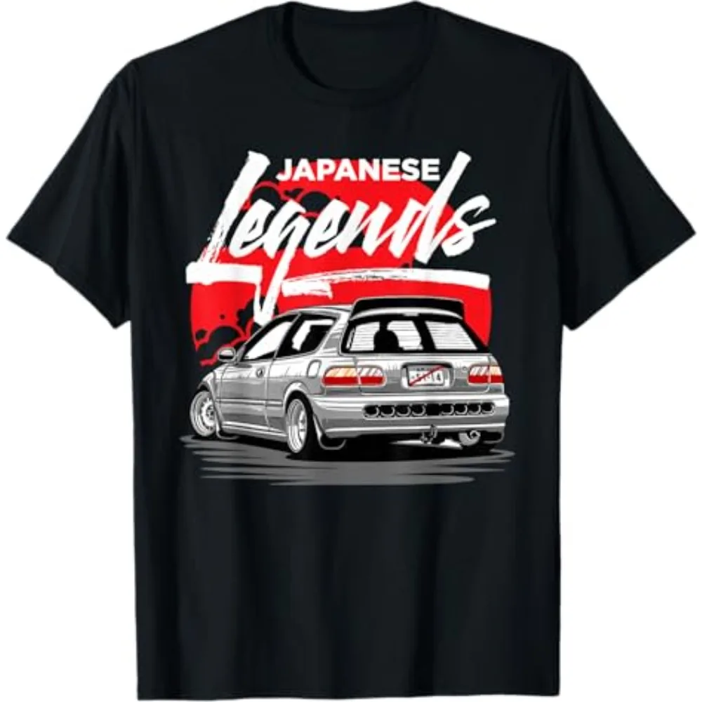 

Футболка Honda для мужчин и женщин Civic EG6, летняя новинка, для мотоциклетных гонок по бездорожью, с коротким рукавом, весенняя, для автоспорта, стильная.