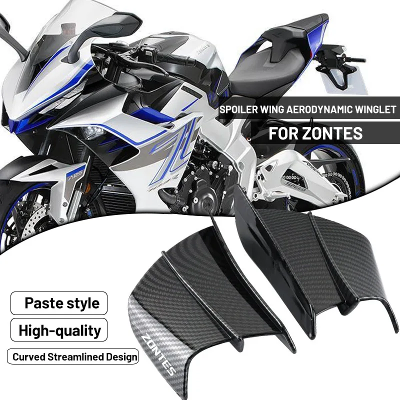 Para Zontes 368G 703RR 703F 350E 350D 350X GK350 368 350 D/M/E/K/G/R/T/S/V Kit de alas aerodinámicas alerón para motocicleta