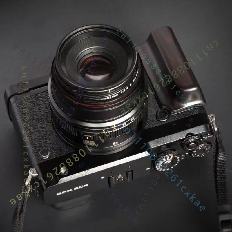 Solid Wood Hand Grip For Fujifilm GFX 50R Camera,Wooden Handle Base Plate Medium Format Camera Replacement Accessory