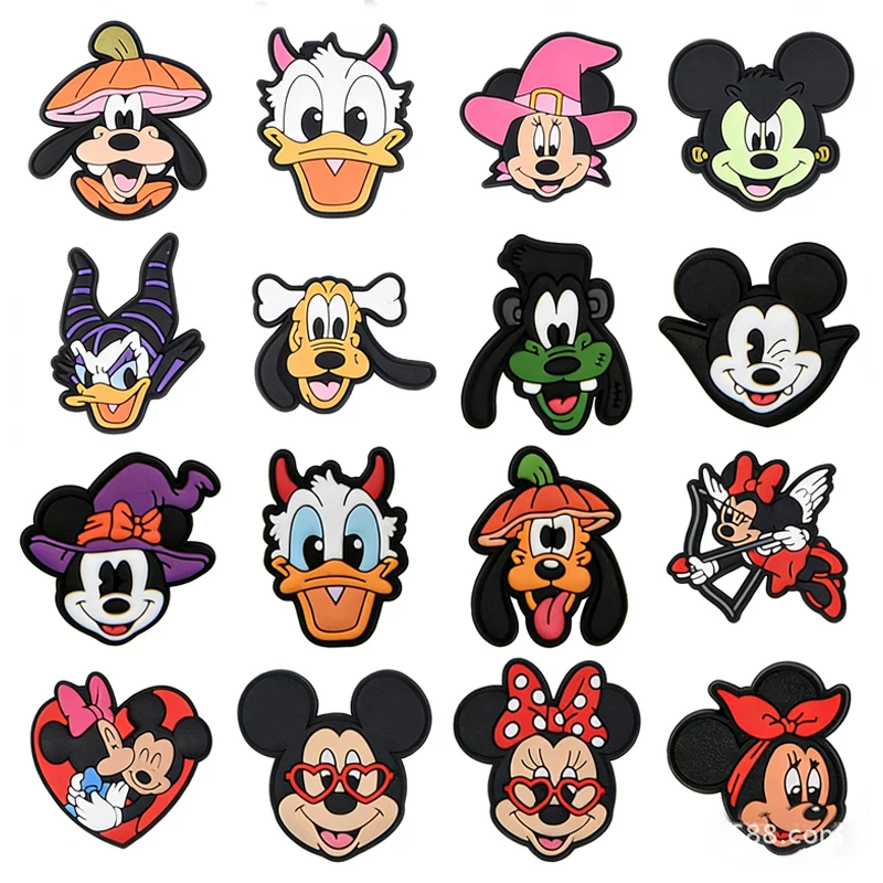 

Disney Halloween Mickey Mouse Shoe Charms | PVC Cute Accessories for Clogs & Sandals | Kids DIY Decoration Party Xmas Gift