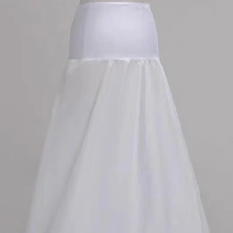 91AF Women White Half Slip Petticoat Floor-length for Women Wedding