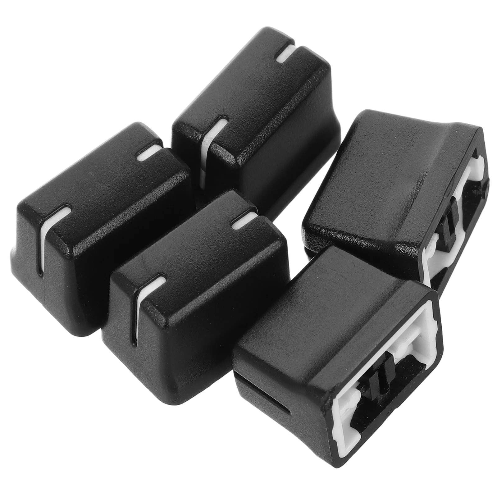 5Pcs Console Mixer Slider Caps Potentiometer Knobs Replacement Fader Caps for Audio Controller Mixer Accessories