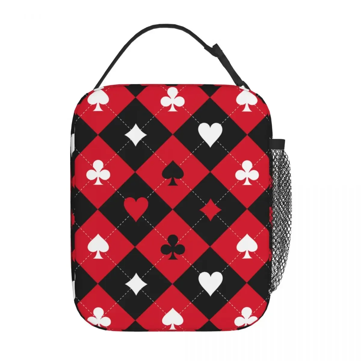 Poker Playing Card Thermal Insulated Lunch Bag for Picnic Portable Food Bag Thermal Cooler Lunch Box