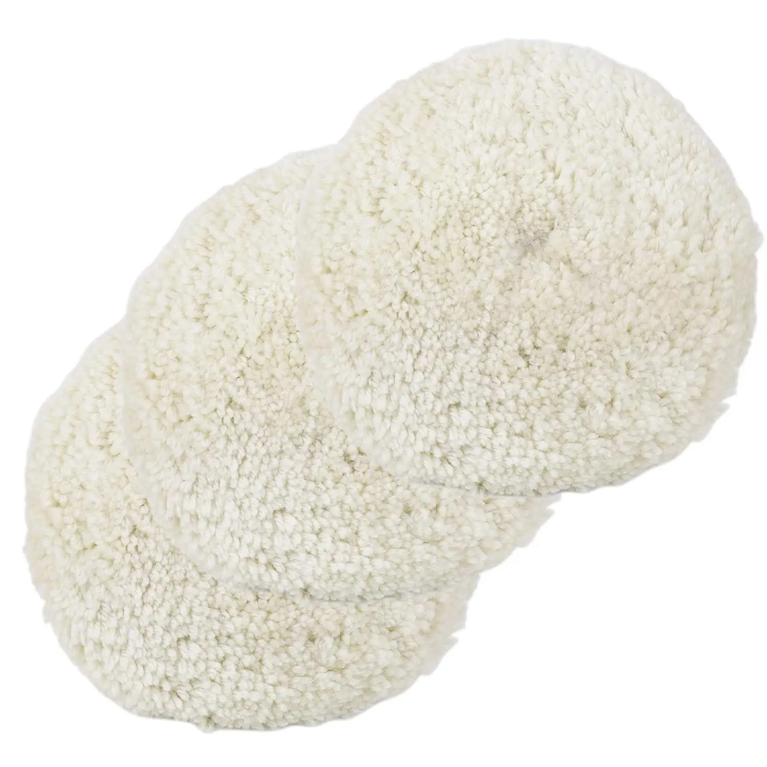 

3 упаковки 7-футовых шерстяных полировальных подушечек для полировки автомобилей, лодок, грузовиков и автофургонов