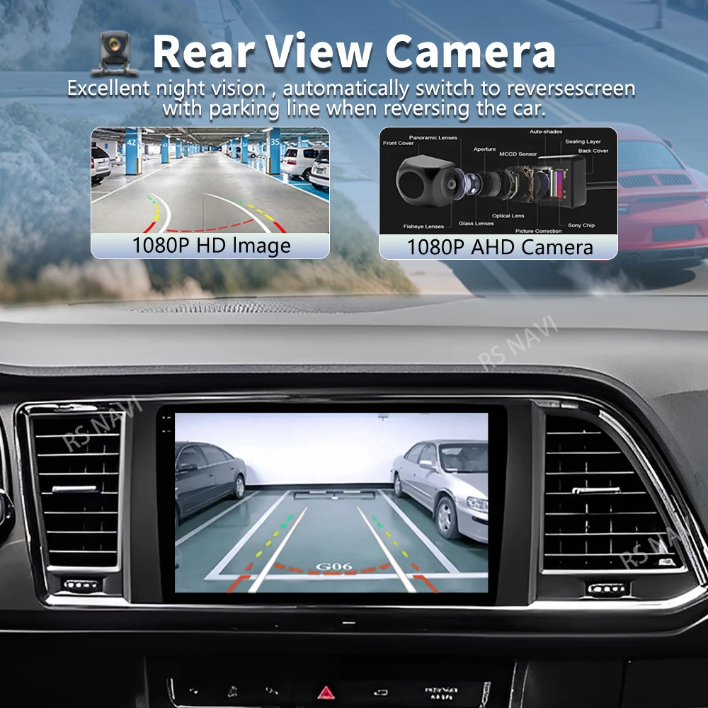 Qualcomm Android 16 For Seat Ateca Cupra 2016-2023 2K QLED Car Radio Multimedia Video Player GPS CarPlay AUTO 4G WiFi Stereo BT