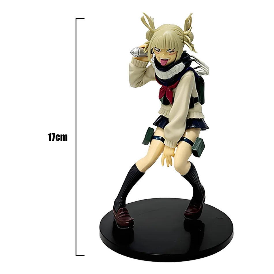 My Hero Academia Anime Character Peripheral Himiko Toga Cute Uniform Battle Version Figure Desktop Ornaments Model Toy Gift